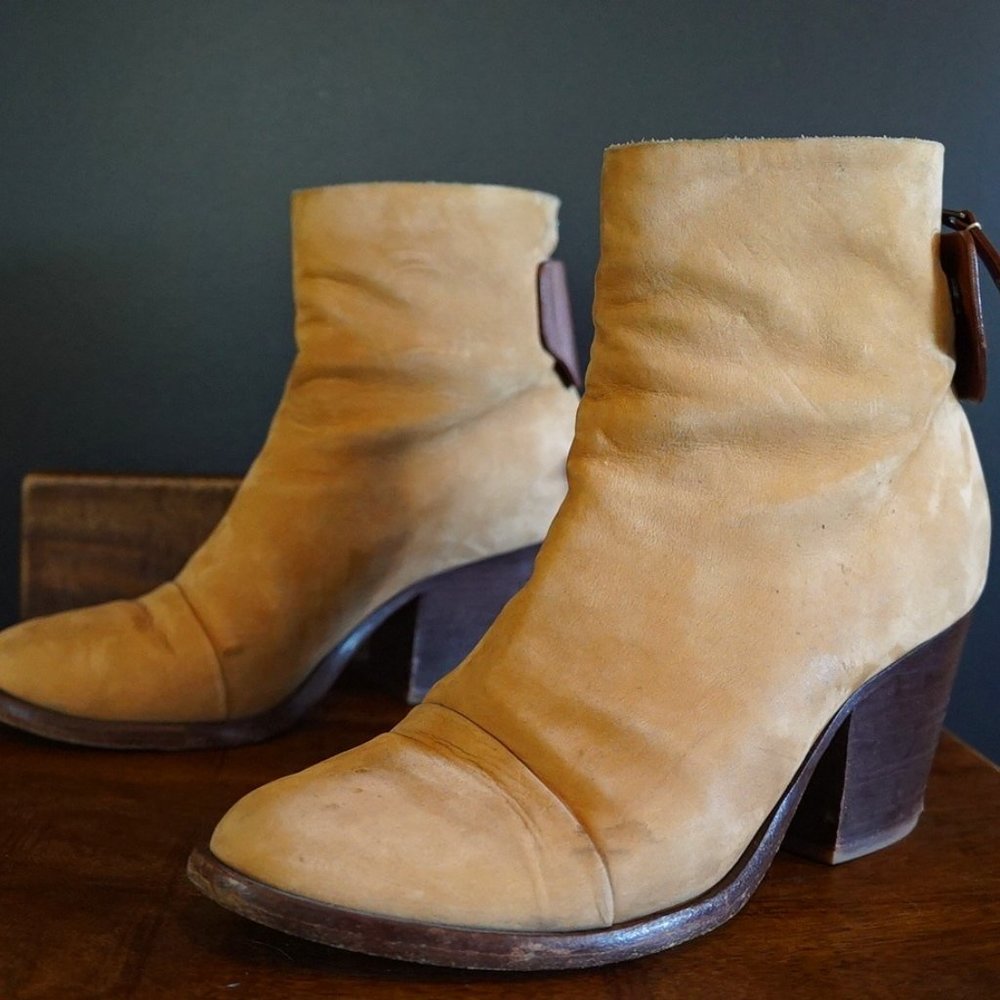rag & bone Suede Newbury Zipper Bootie